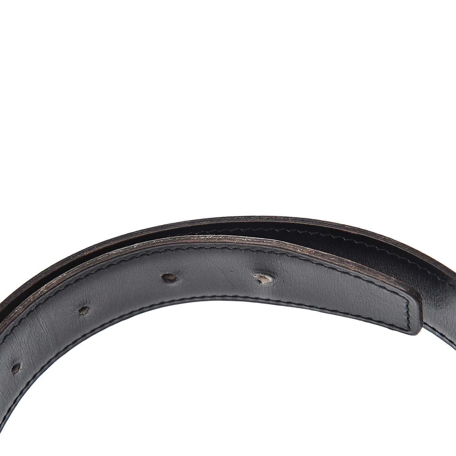 Hermes Box Courchevel 32mm Constance H Belt 72 Black Cognac 9 of 9