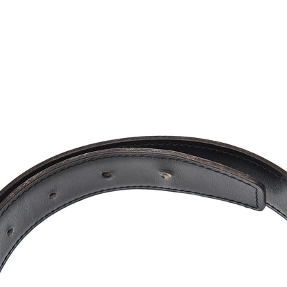 Hermes Box Courchevel 32mm Constance H Belt 72 Black Cognac 9 of 9