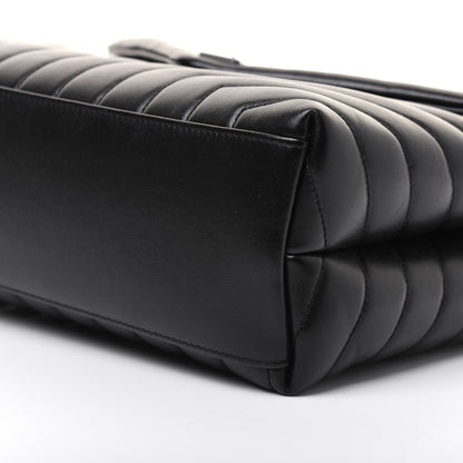 Saint Laurent Calfskin Y Quilted Monogram Medium Loulou Chain Satchel Black 7 of 20