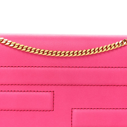 Fendi Vitello Flamingo Tube Wallet on Chain Fuchsia 8 of 10