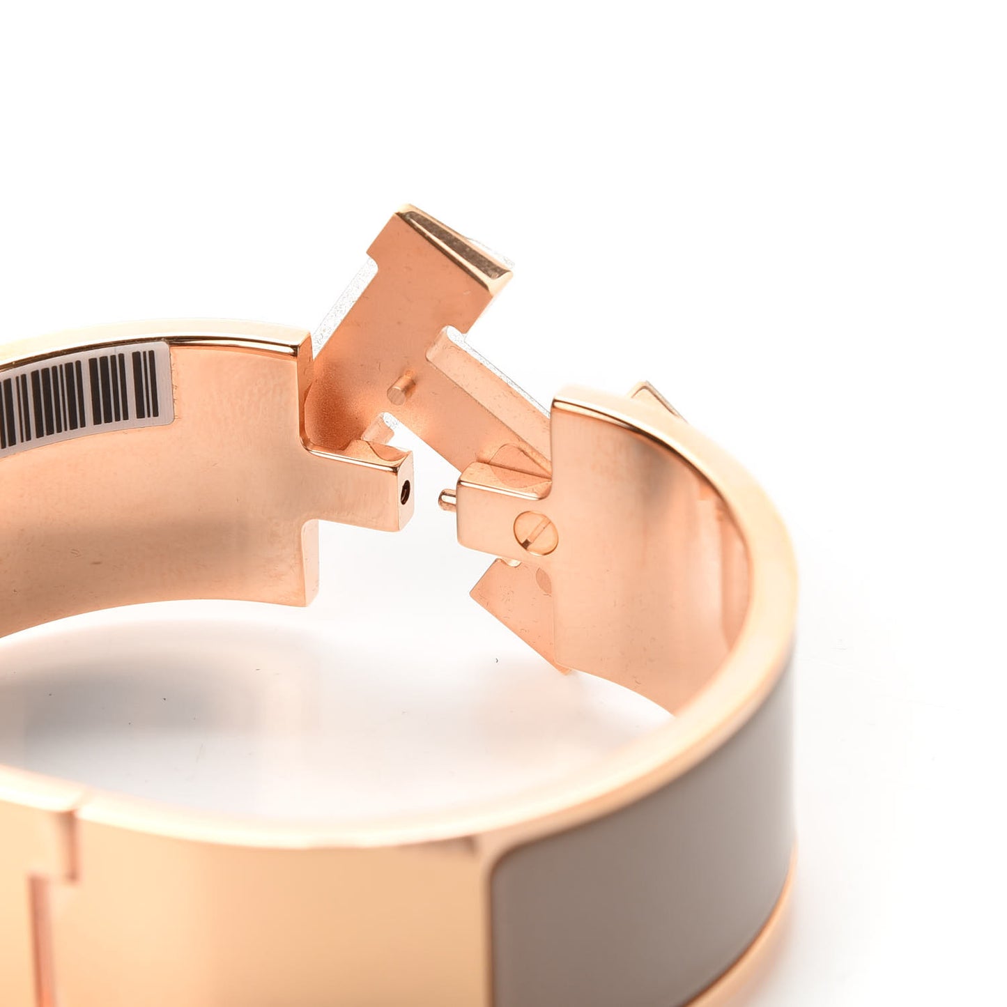 Enamel Wide Clic Clac H Bracelet PM Marron Glace