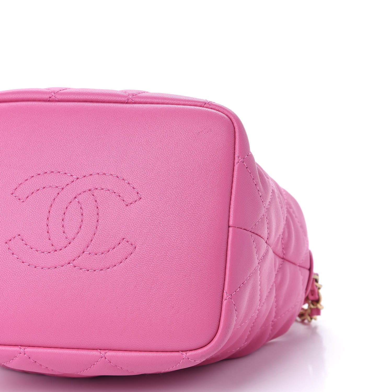 Chanel Lambskin Quilted Small Perfect Meeting Hobo Pink 9 of 10
