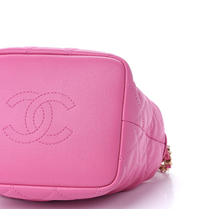 Chanel Lambskin Quilted Small Perfect Meeting Hobo Pink 9 of 10