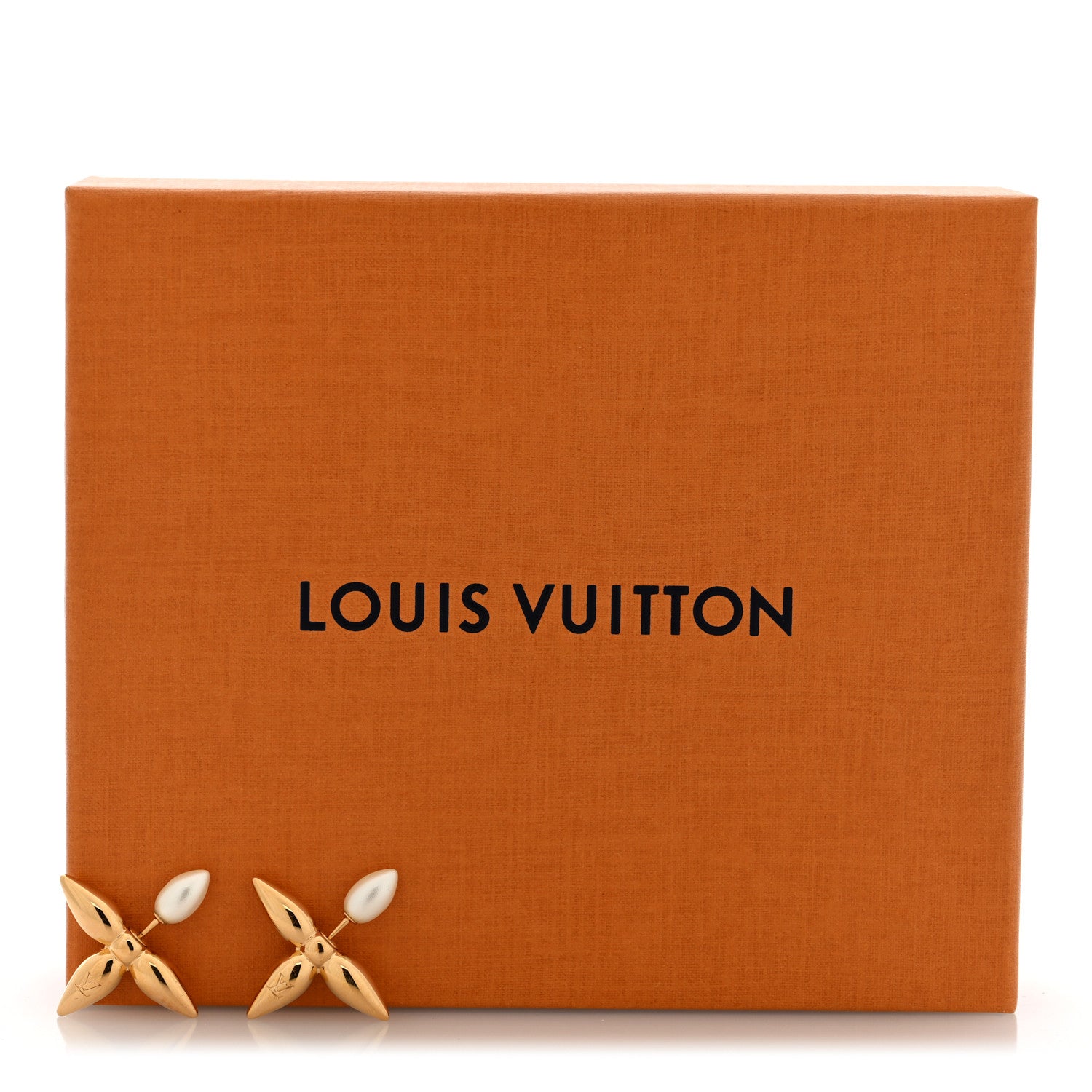 Louis Vuitton Pearl Louisette By Night Earrings Gold 5 of 5