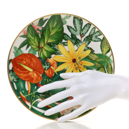 Hermes Porcelain Passifolia Dessert Plate N°2 Set of 2 2 of 6