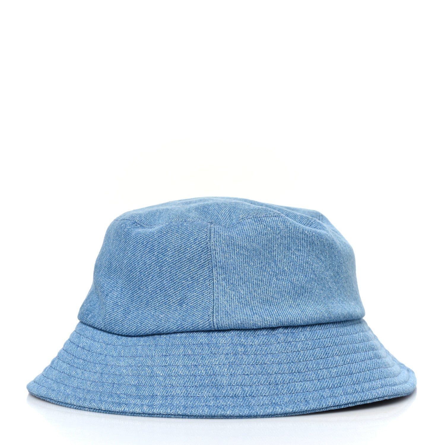 Chanel Denim Sequin Cloche Logo Bucket Hat M Blue 3 of 7