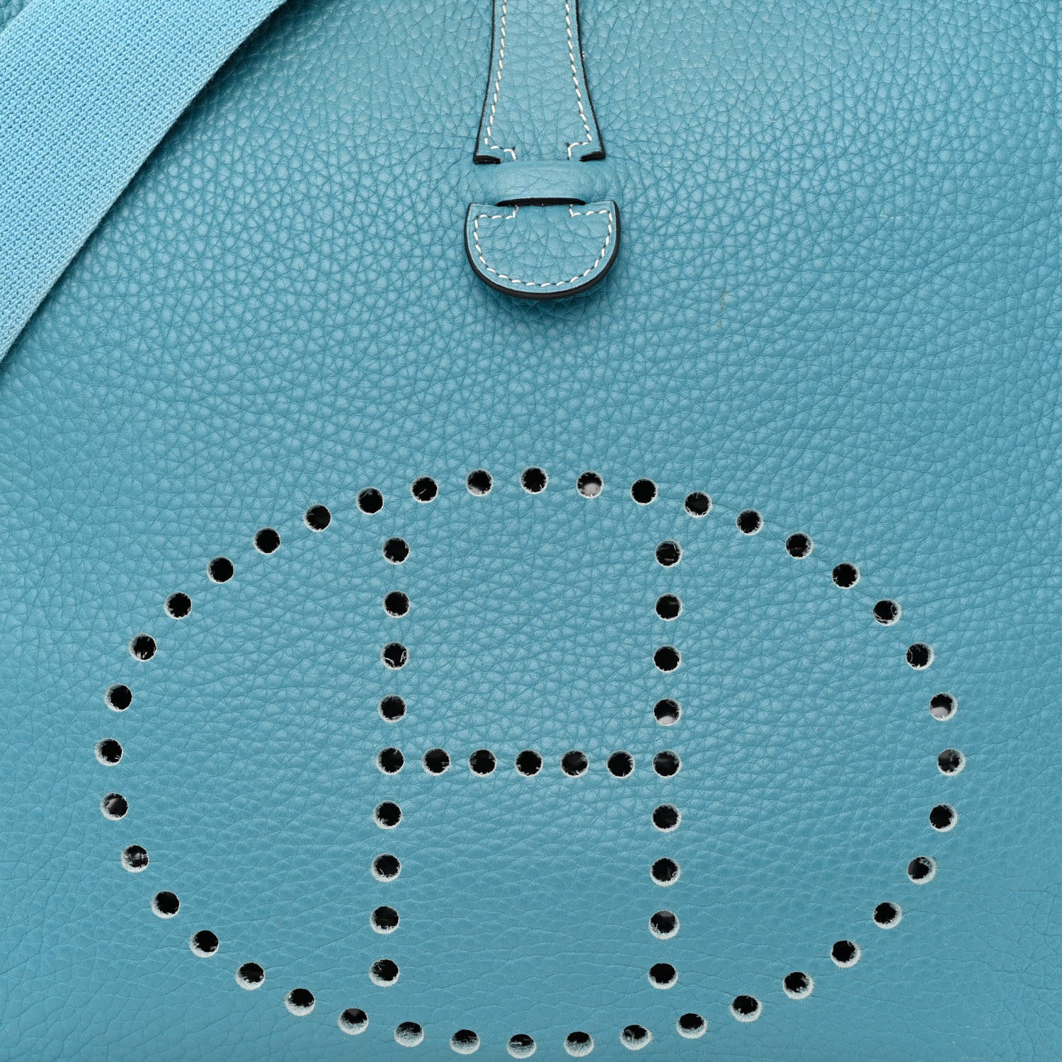 Hermes Taurillon Clemence Evelyne GM Blue Jean 14 of 24
