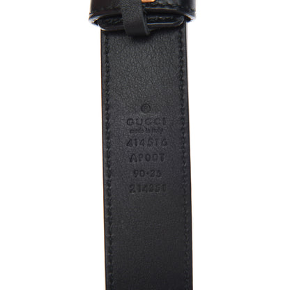Gucci Calfskin Double G 30mm Belt 90 36 Black 6 of 8