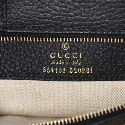 Gucci Pebbled Calfskin Small Swing Tote Black 6 of 6