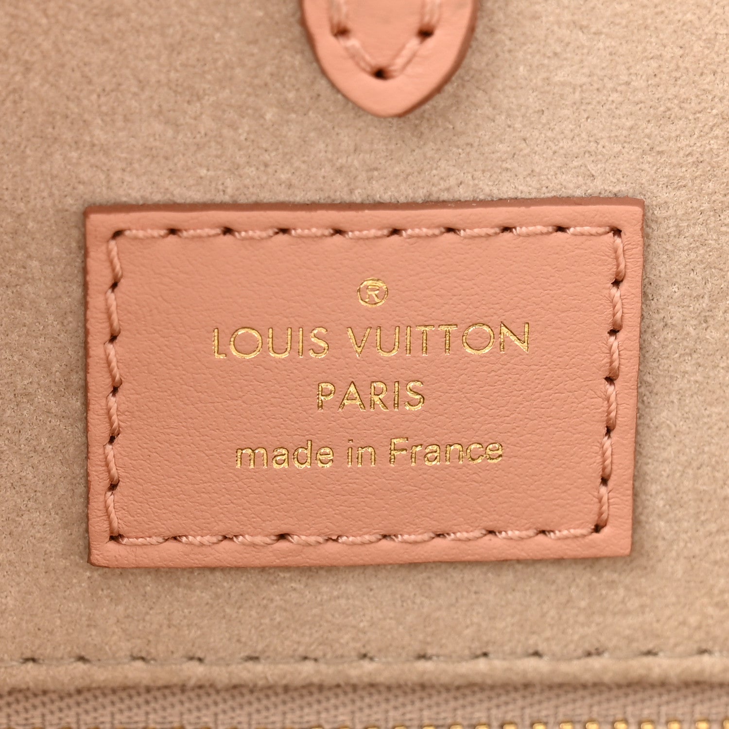 Louis Vuitton Empreinte Monogram Giant Onthego MM Rose Trianon Creme 6 of 11