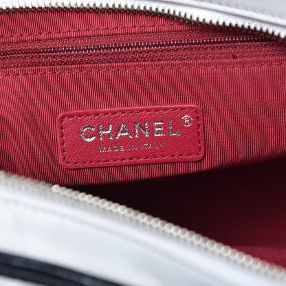 Chanel Aged Calfskin Quilted Medium Gabrielle Hobo Black White 7 of 10