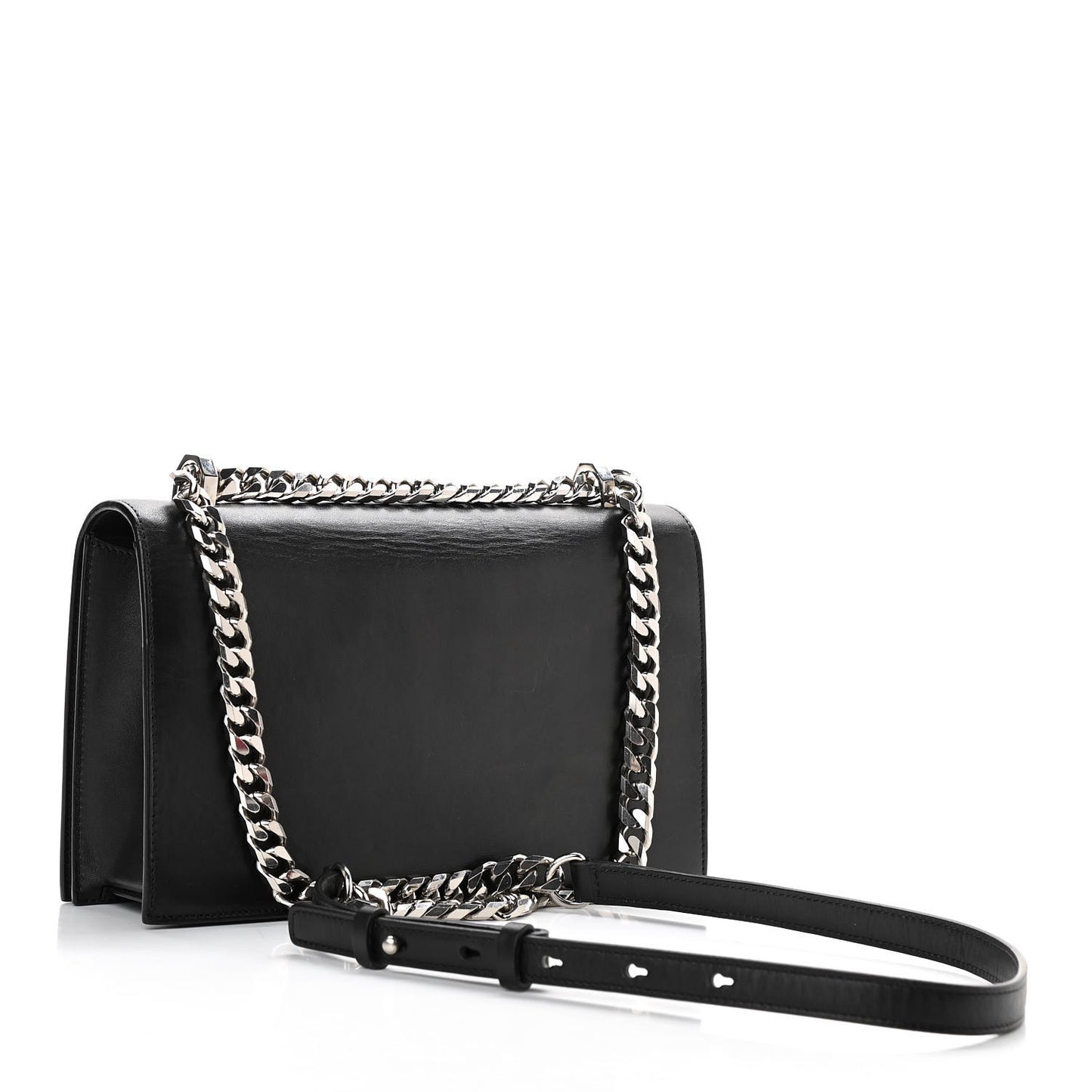 Calfskin Knuckle Shoulder Bag Black