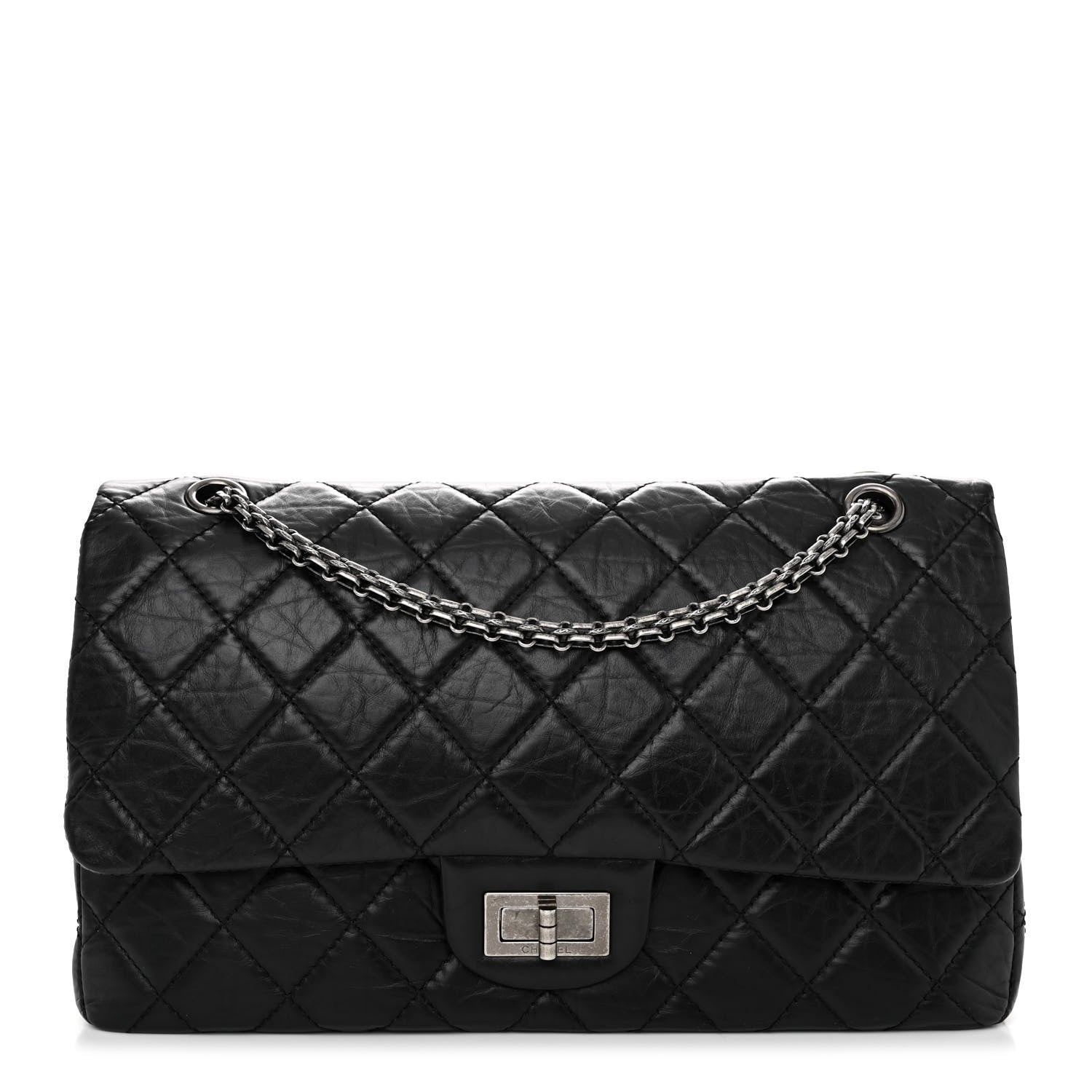Chanel Aged Calfskin Quilted 2.55 Reissue 227 Flap Black 1 of 12