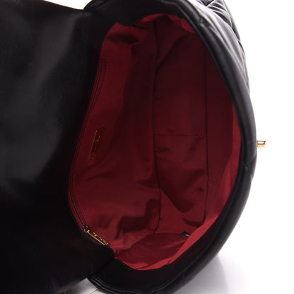 Chanel Shiny Goatskin Quilted Large Chanel 19 Flap Black 5 of 10