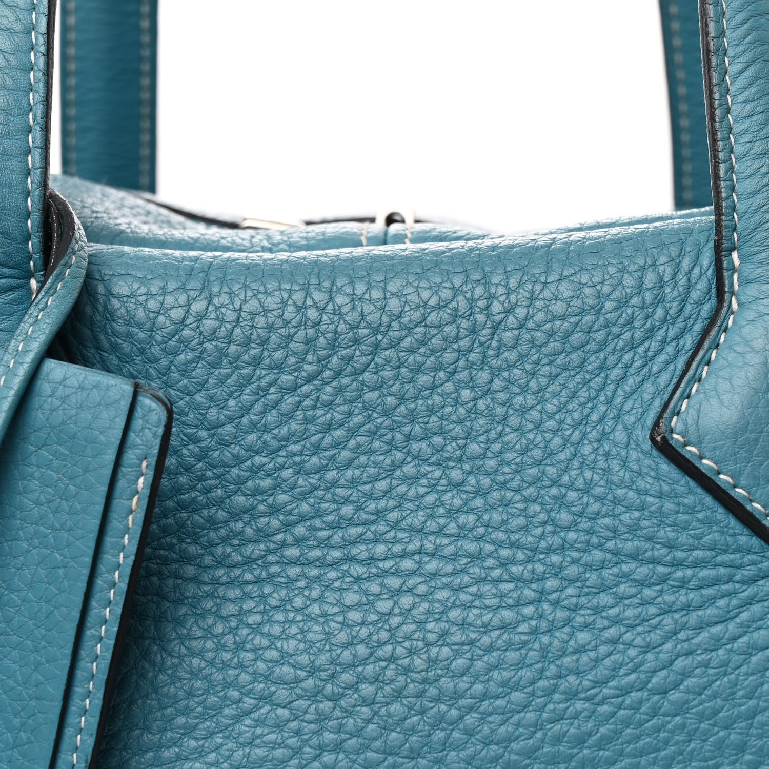 Hermes Taurillon Clemence Victoria II 35 Blue Jean 8 of 14