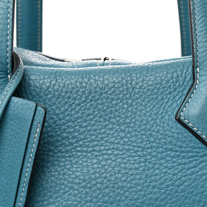 Hermes Taurillon Clemence Victoria II 35 Blue Jean 8 of 14