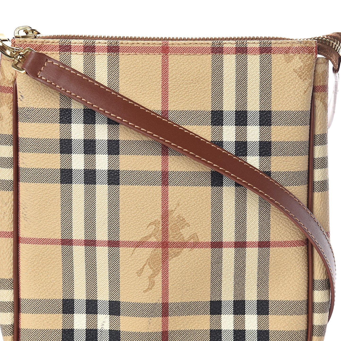 Haymarket Check Crossbody Bag Brown