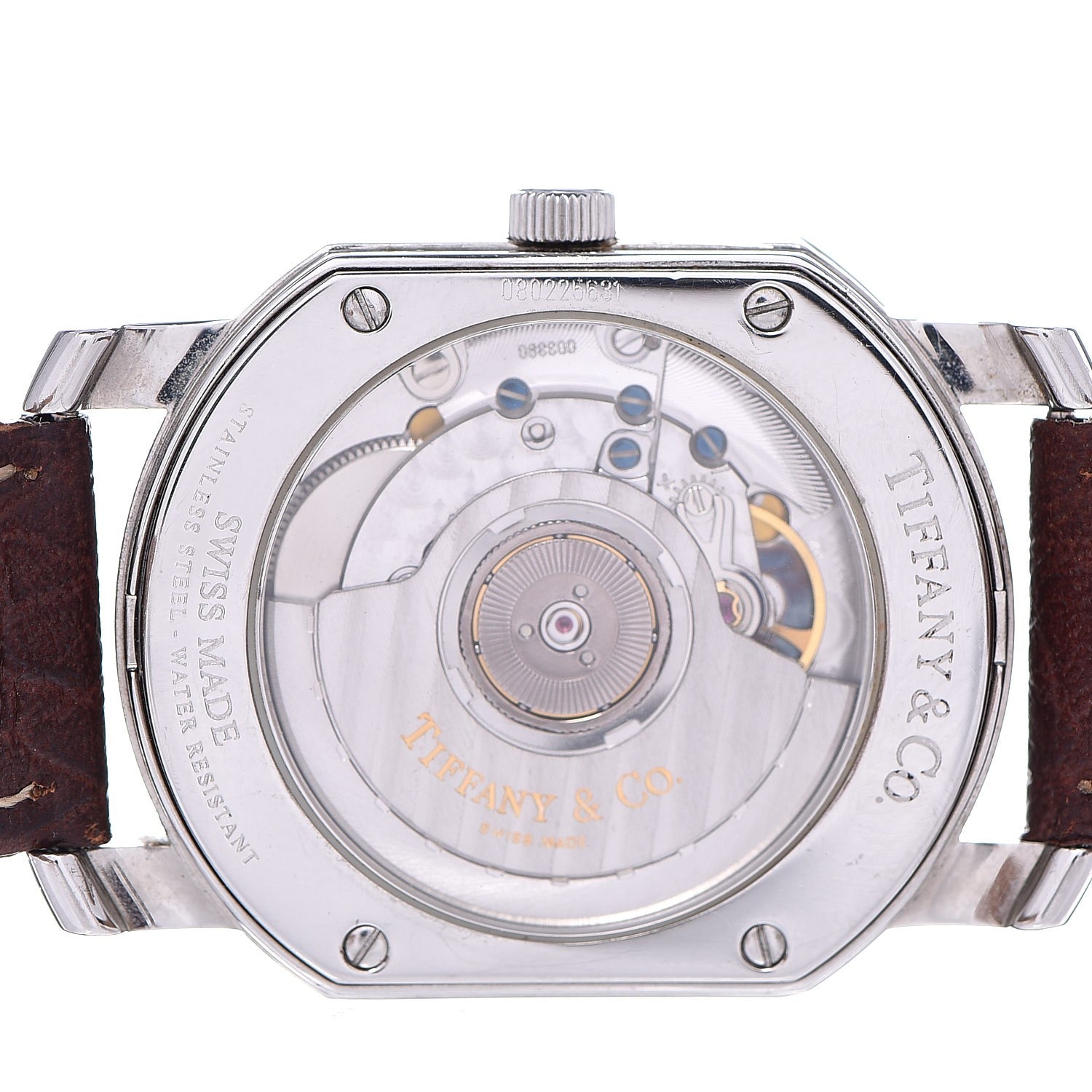 Tiffany Stainless Steel Calfskin 32mm Mark Coupe Resonator Automatic Watch 5 of 9