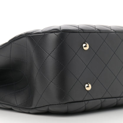 Chanel Lambskin Quilted Large Classic Shopping Tote Black 9 of 11