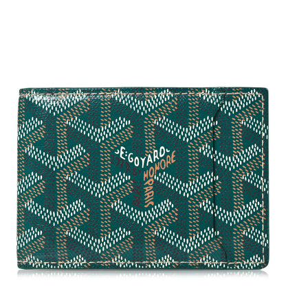 Goyard Goyardine Bi-Fold Victoire PM Wallet Green 1 of 8