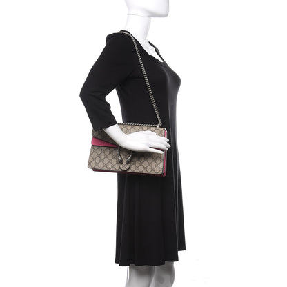 Gucci GG Supreme Monogram Small Dionysus Shoulder Bag Pink 2 of 11