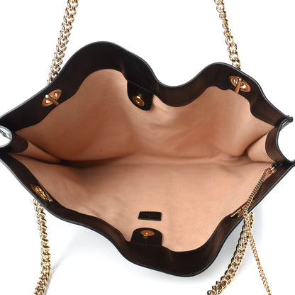 Gucci Calfskin Large Rajah Chain Tote Black 5 of 12