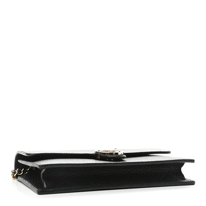 Gucci Dollar Calfskin Interlocking G Chain Wallet Black 4 of 9