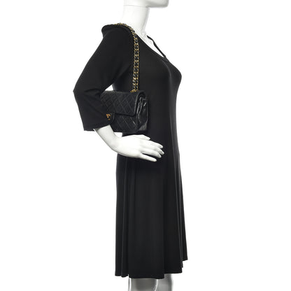 Chanel Lambskin Quilted Small Double Flap Black 2 of 19