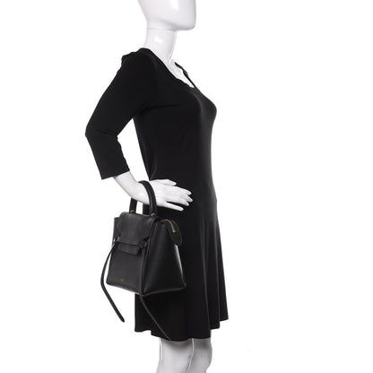 Celine Grained Calfskin Micro Belt Bag Black 2 of 9