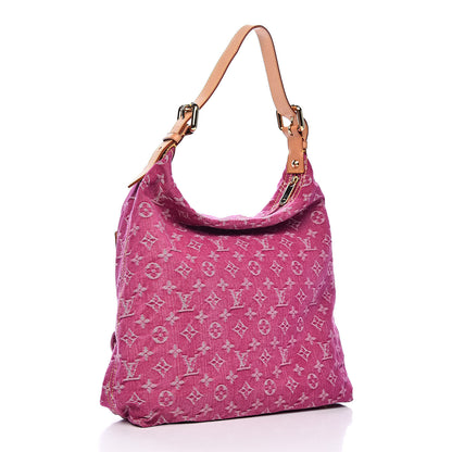Louis Vuitton Denim Baggy GM Fuchsia 3 of 10