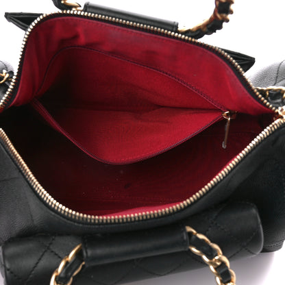 Chanel Caviar Lambskin Quilted In The Loop Bowling Bag Black 5 of 12