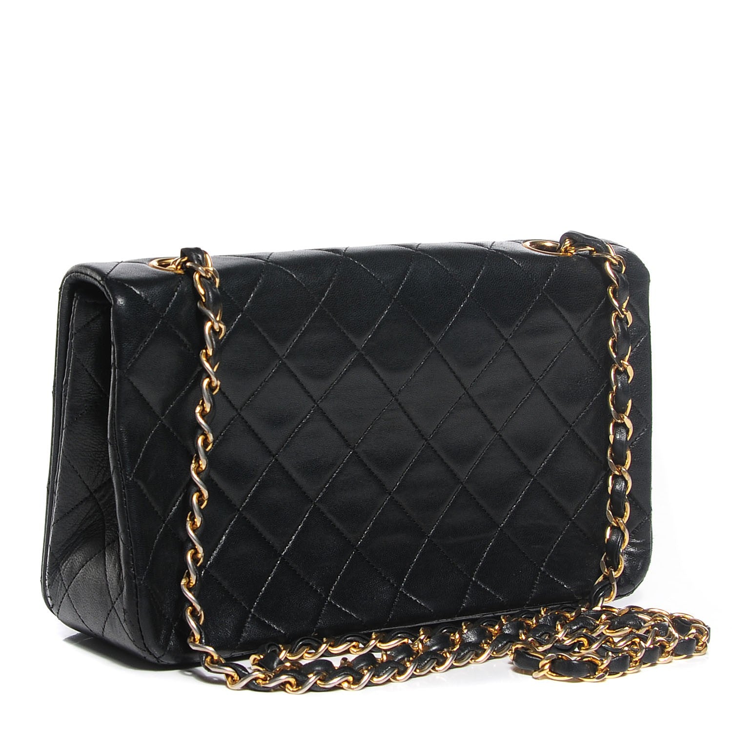 Chanel Lambskin Quilted Small Single Flap Black 3 of 10