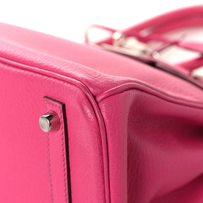 Hermes Chevre De Coromandel Birkin 30 Rose Shocking 10 of 16