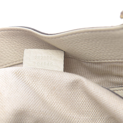 Gucci Pebbled Calfskin Medium Soho Shoulder Bag Off White 7 of 18