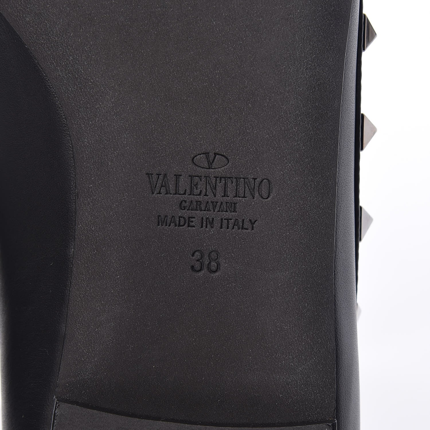 Valentino Garavani Nappa Rockstud Ballerina Flats 38 Black 6 of 9