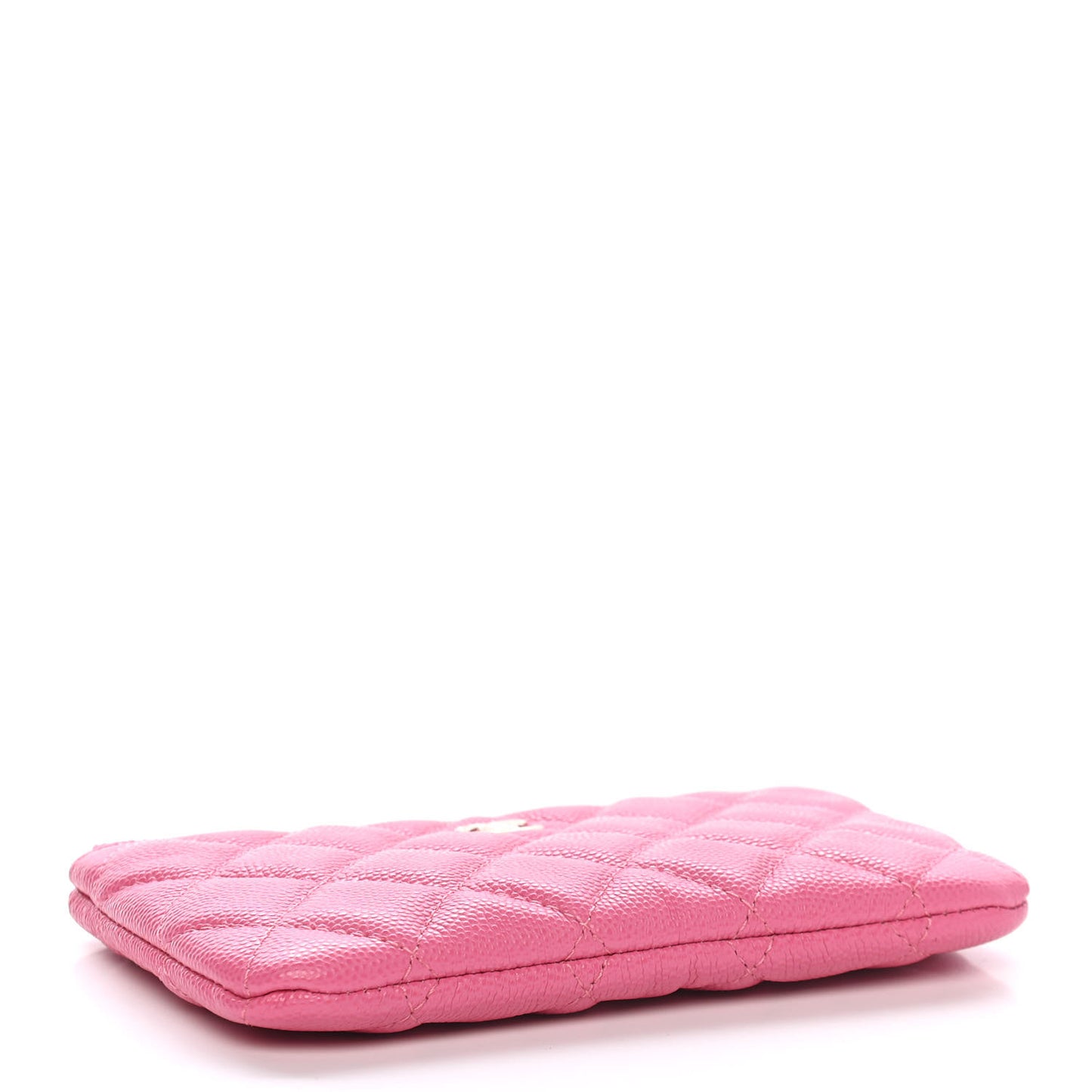 Caviar Quilted Small Cosmetic Case Pink