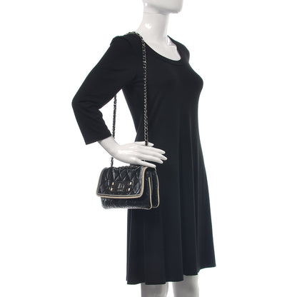 Chanel Lambskin East West Accordion Flap Black 1 of 12