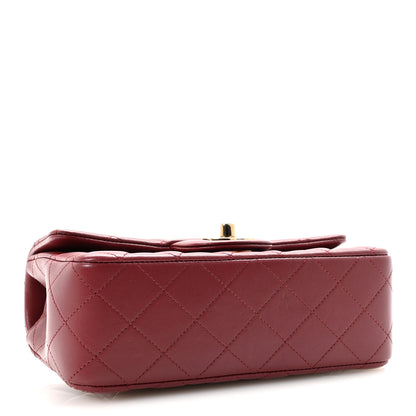 Chanel Lambskin Quilted Mini Rectangular Flap Burgundy 4 of 10