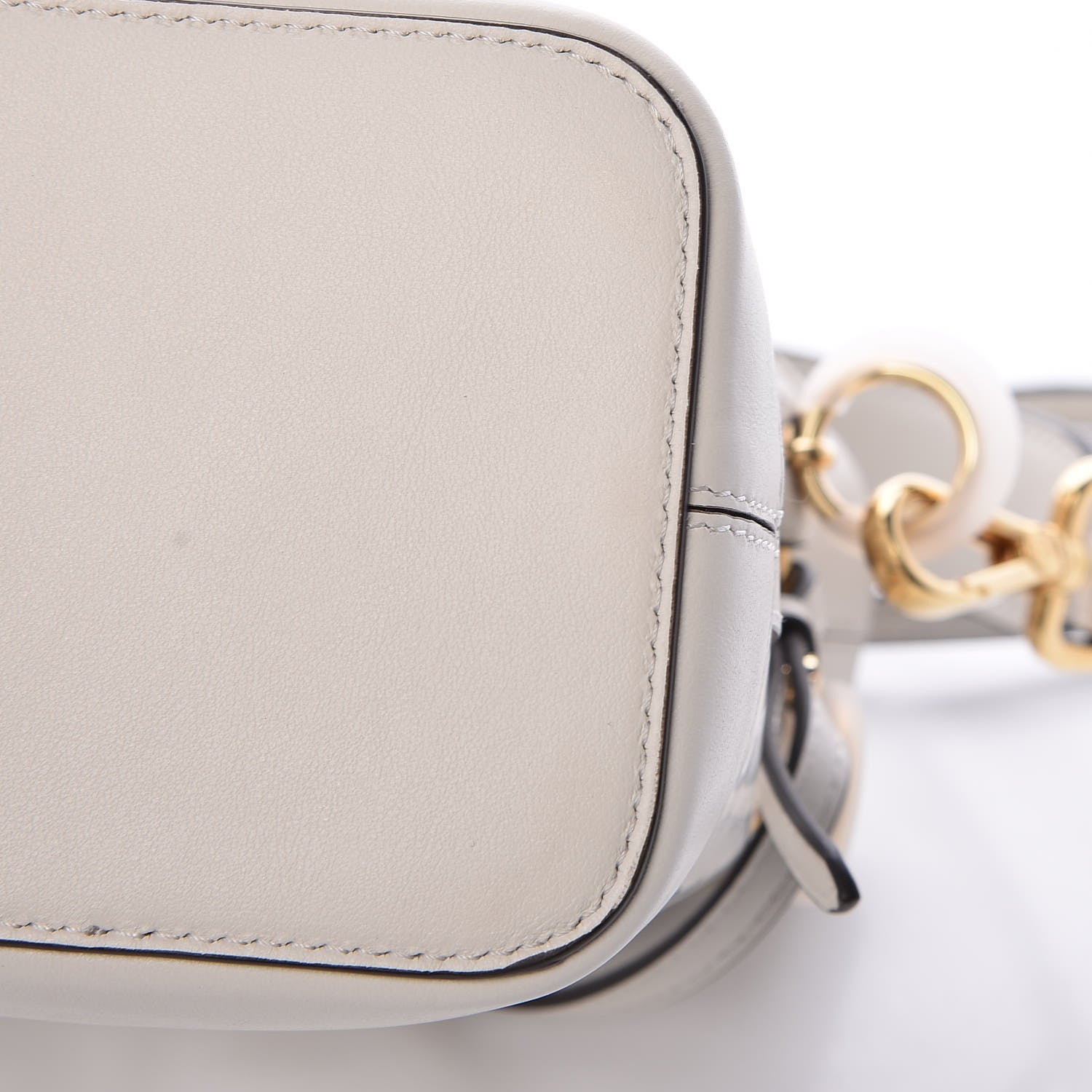 Fendi TPU FF Vitello Grace F is Fendi Mini Mon Tresor Bucket Bag White 11 of 12