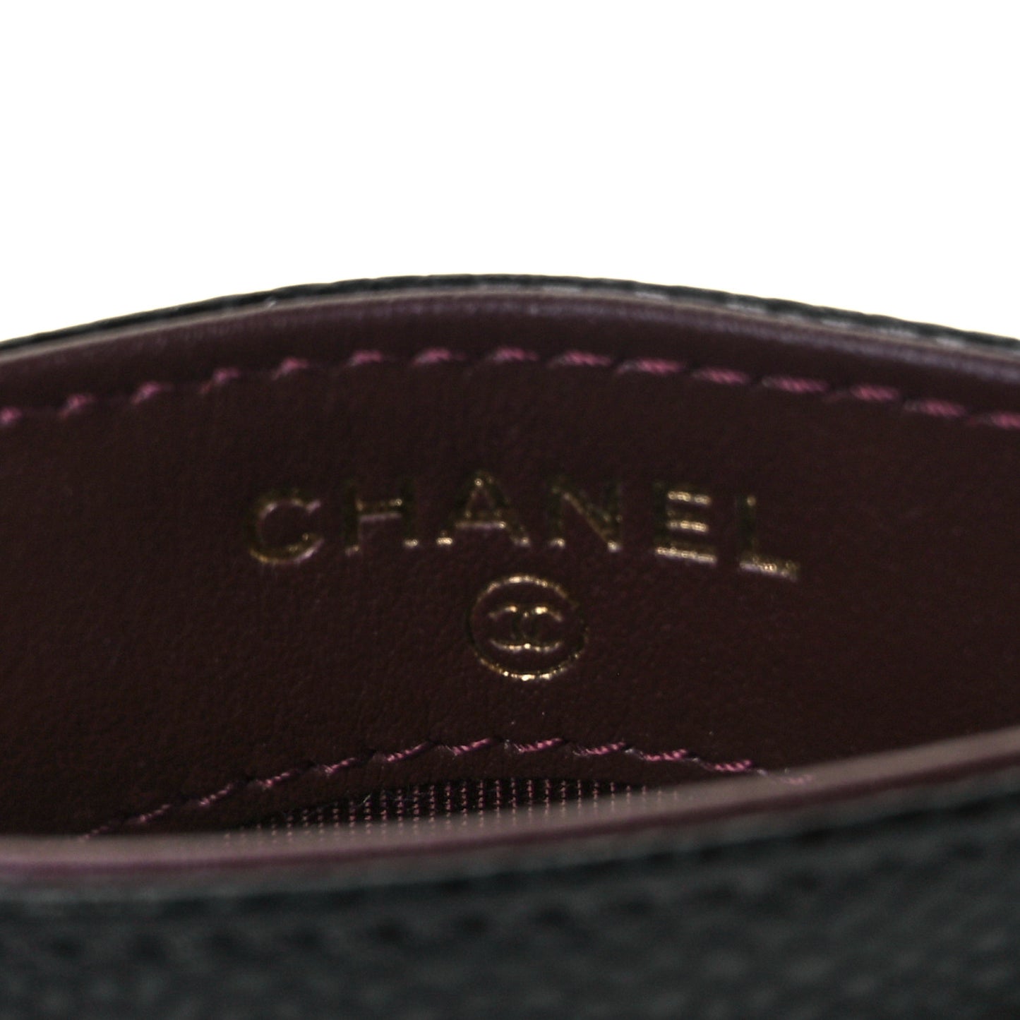 Caviar Quilted Card Holder Black