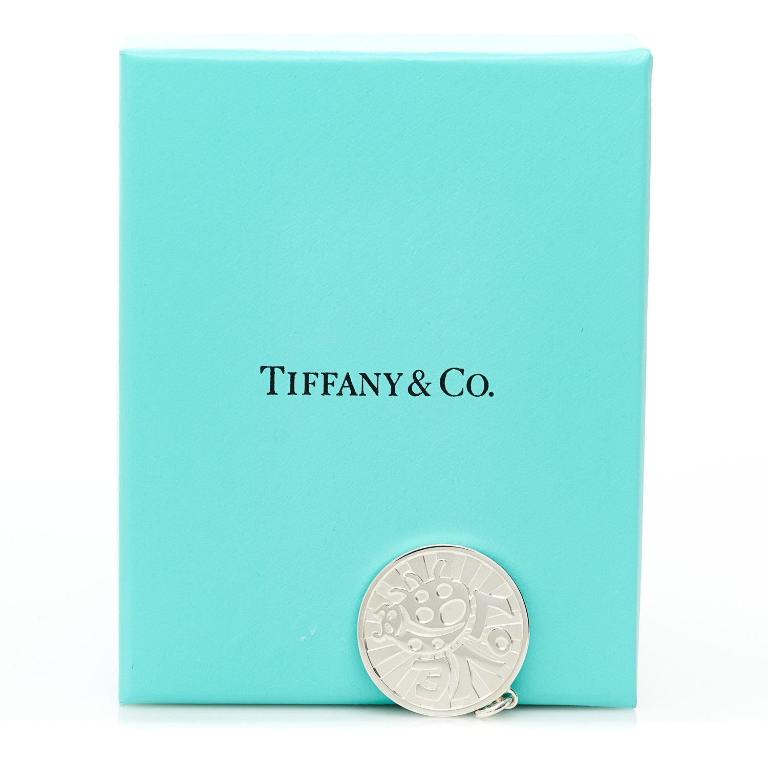 Tiffany Sterling Silver Love Bugs Round Tag Charm 5 of 5