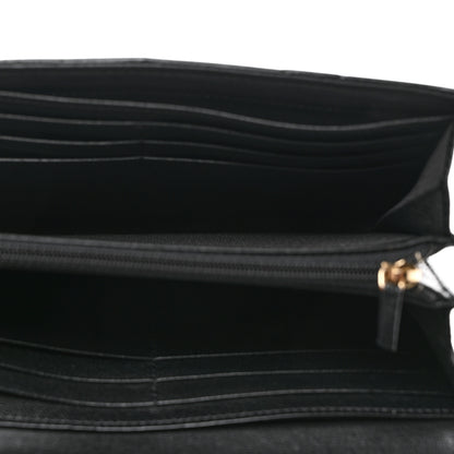 Chanel Lambskin Quilted 19 Flap Wallet Black 5 of 9