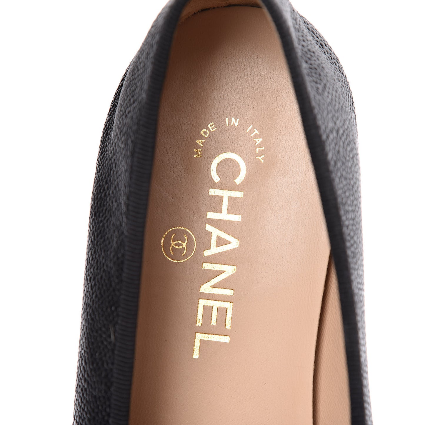 Caviar CC Cap Toe Ballerina Flats 42 Black