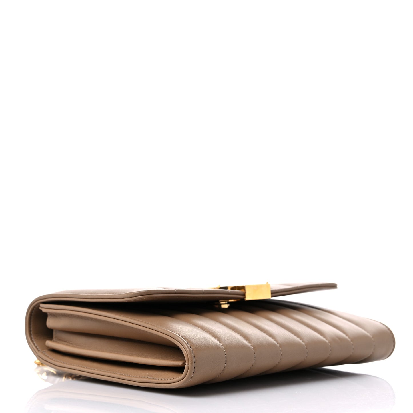 Lambskin Matelasse Monogram Vicky Chain Wallet Peru