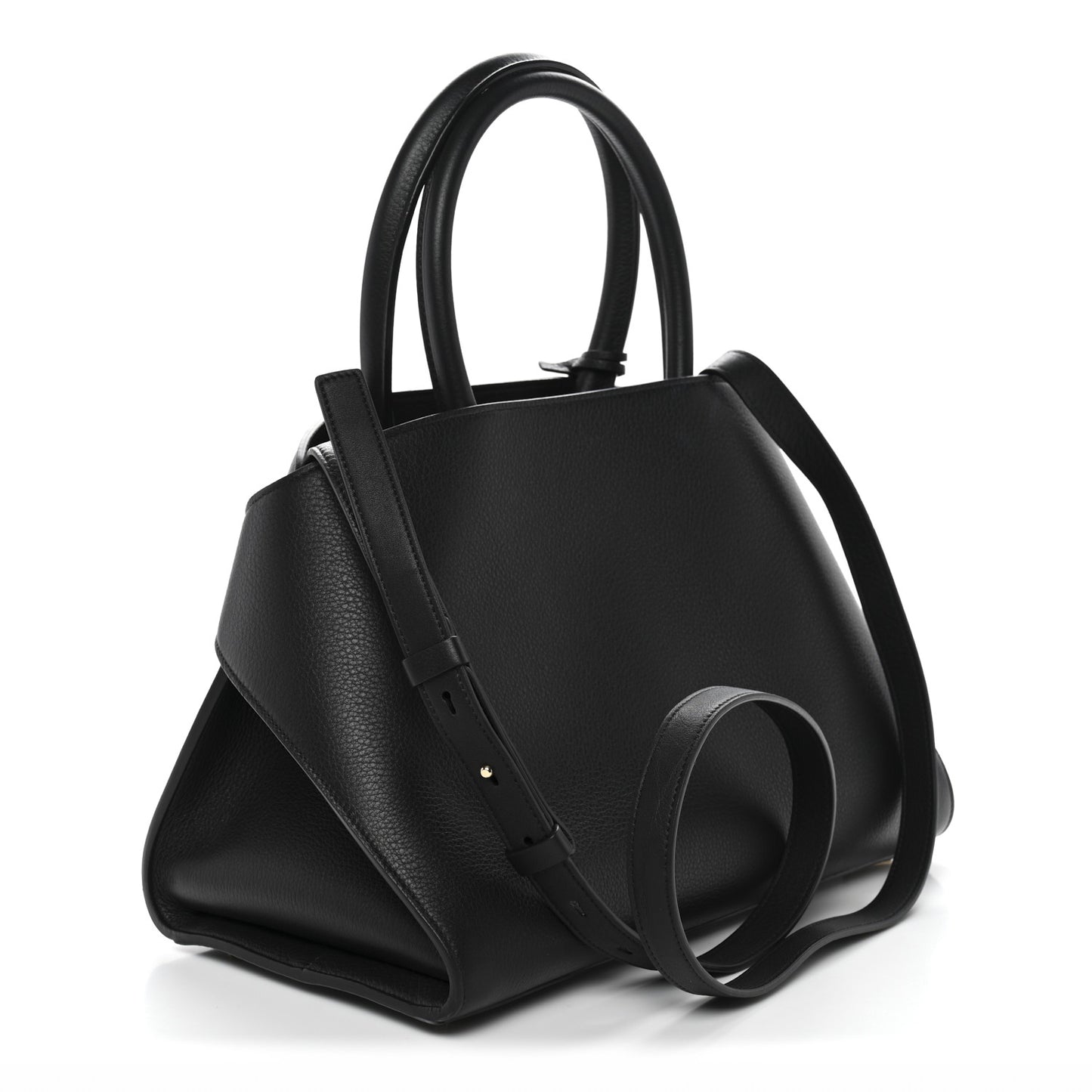 Calfskin Small Hug Bag Black
