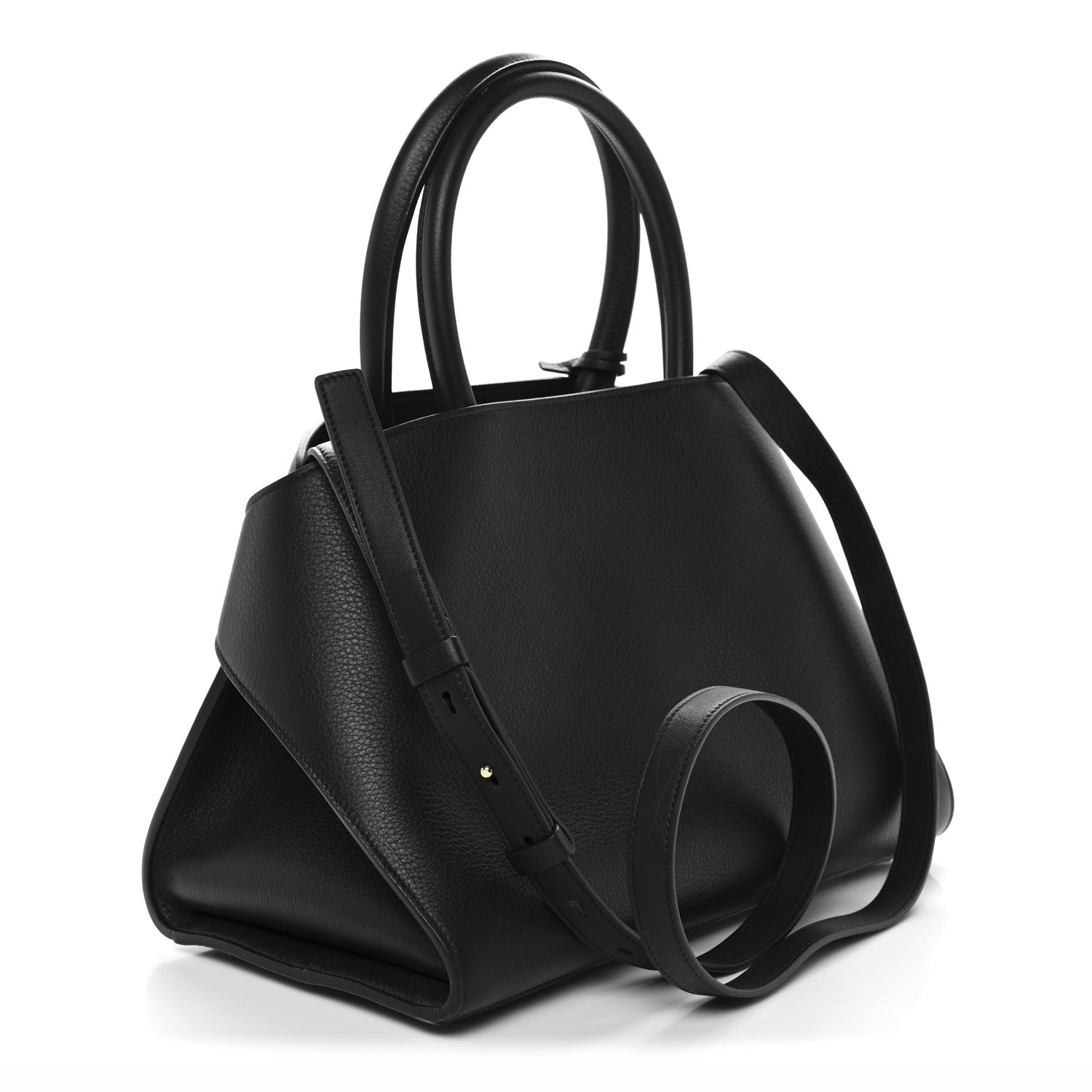 Salvatore Ferragamo Calfskin Small Hug Bag Black 3 of 10