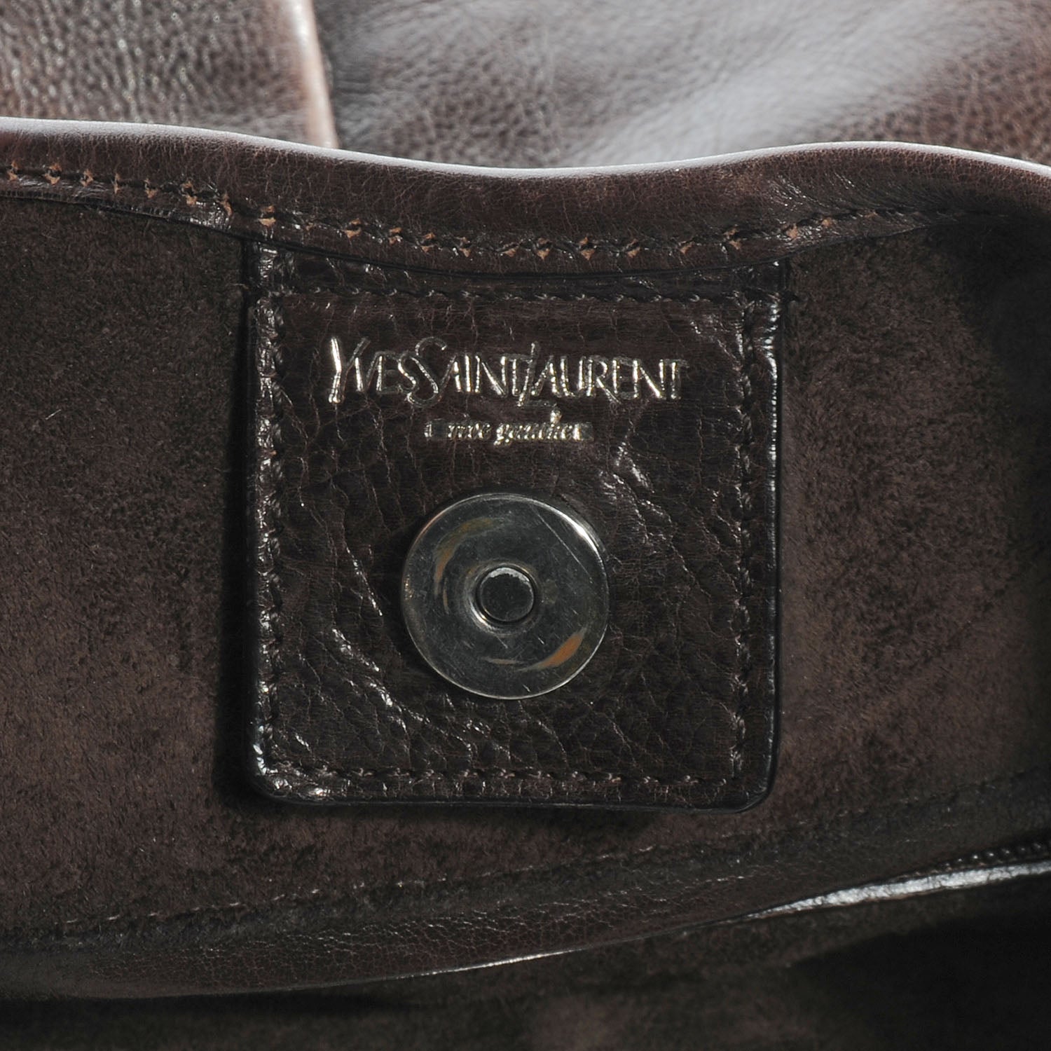 Saint Laurent Mombasa Horn Hobo Brown 6 of 8