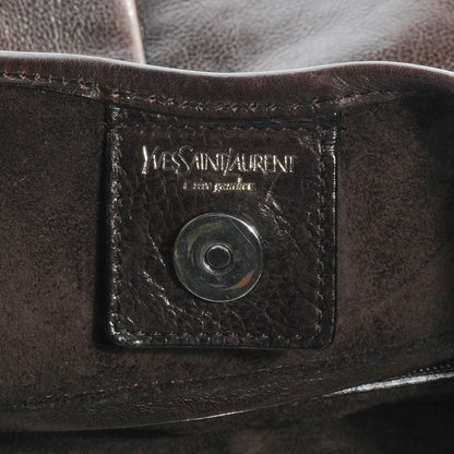 Saint Laurent Mombasa Horn Hobo Brown 6 of 8