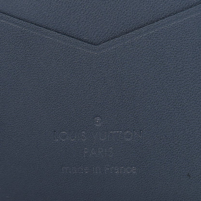 Louis Vuitton Calfskin Monogram Shadow Pocket Organizer Blue 6 of 8