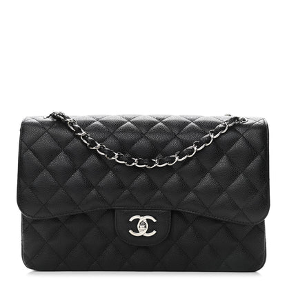 Chanel Caviar Quilted Jumbo Double Flap Black 1 of 11